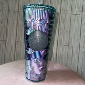 Starbucks Mermaid Scale Teal Tumbler 24 ounces